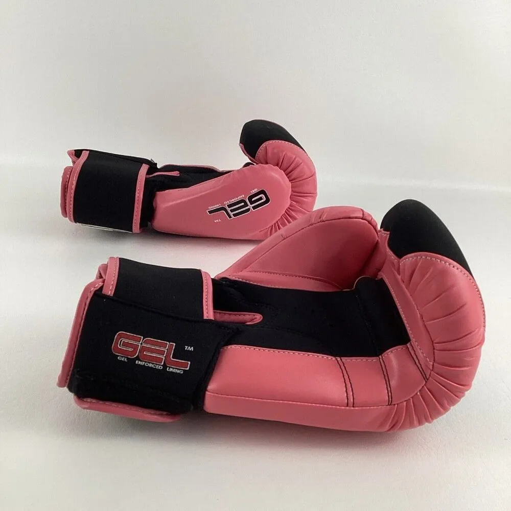 Title Boxing Gel Enforced Lining Gloves Sz Medium Athletic Sports Equipment Pink